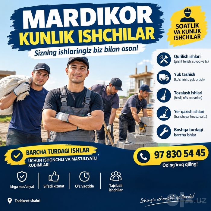 Mardikor kunlik ishchilar bor