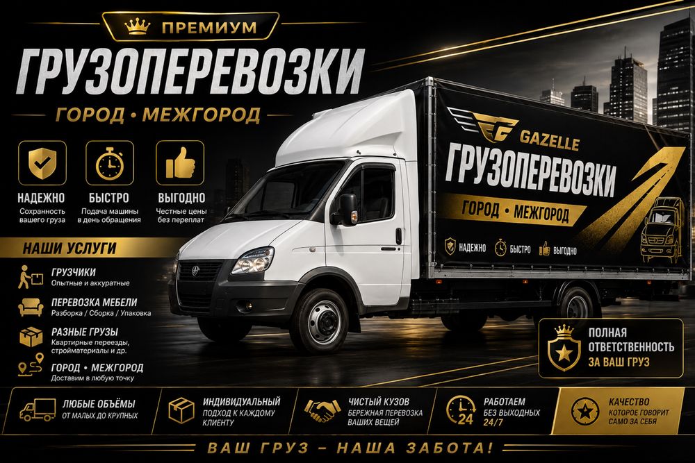 Газель грузопервозки