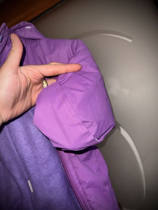 Vand combinezon bebe, mov, gros si calduros, marimea 68.