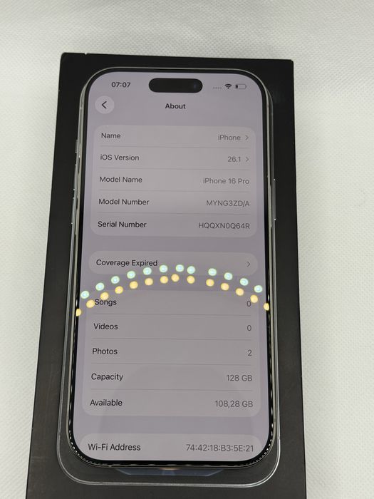 iPhone 16 Pro - baterie 91%, 128GB