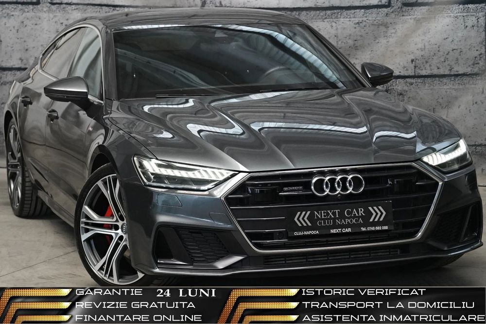 Audi A7 Sportback GARANTIE 24 LUNI*RATE*4x4*S7*Piele*Virtual*Distronic*Head Up*Camere