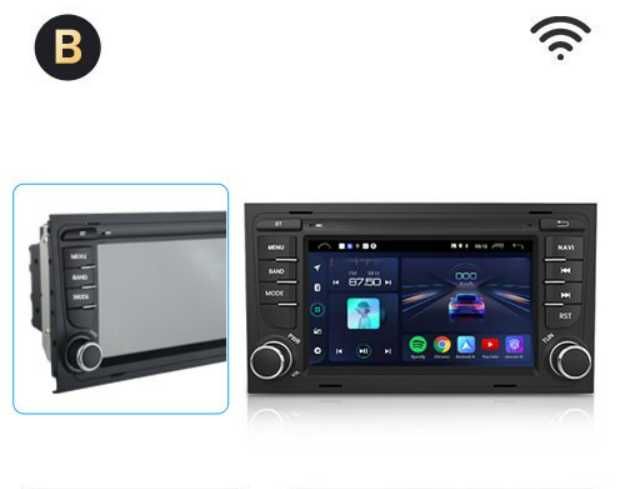 Navigatie Android Audi A4 2GB RAM Carplay Android Auto Wireless