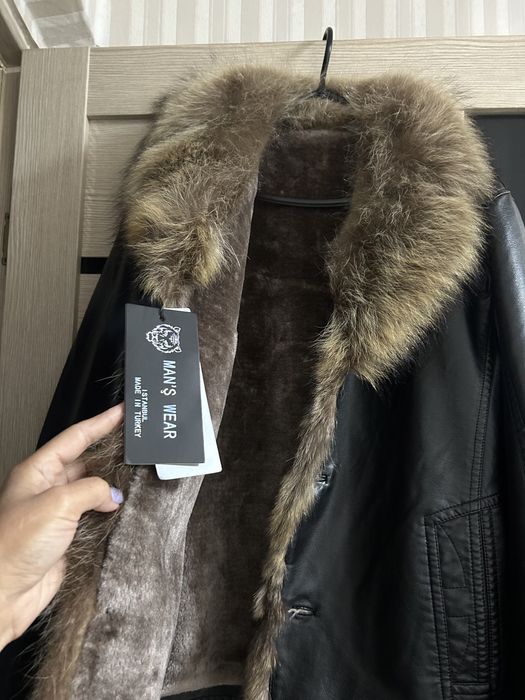 Зимняя мужская дубленка