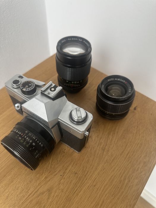 Praktica LTL Vintage Film Camera film + 3 obiective