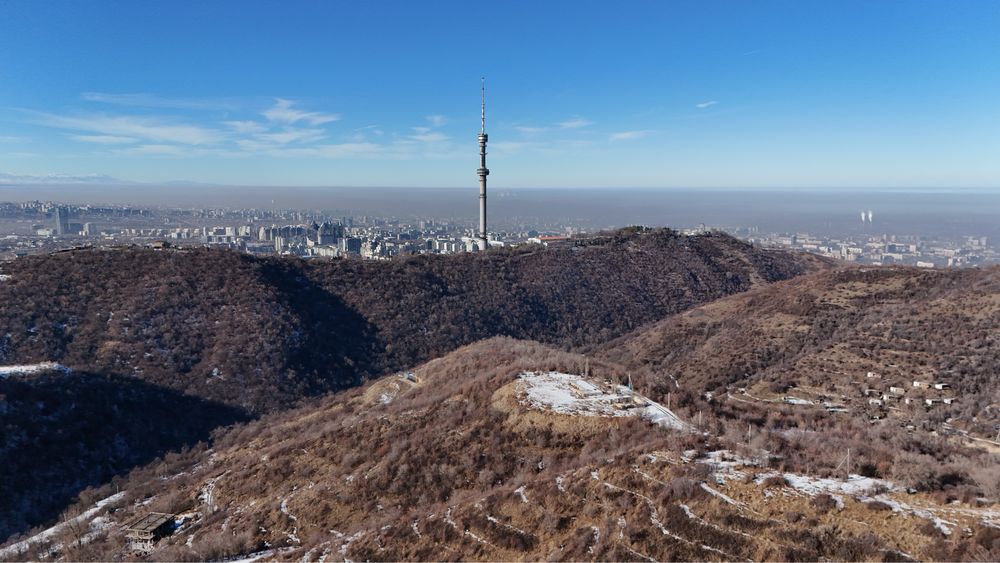 Съемка с дрона квадрокоптера