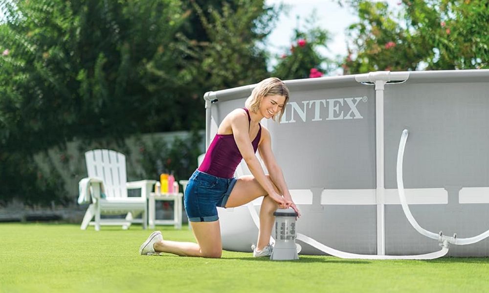 Каркасный бассейн INTEX Prism Frame 26726, 457×122 см