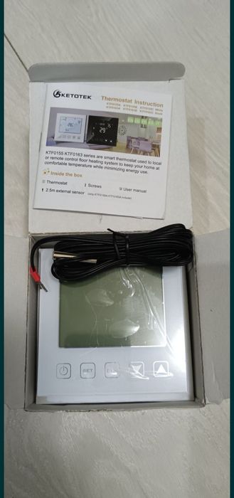 Termostat Ketotek 16A încălzire electrică pardoseala