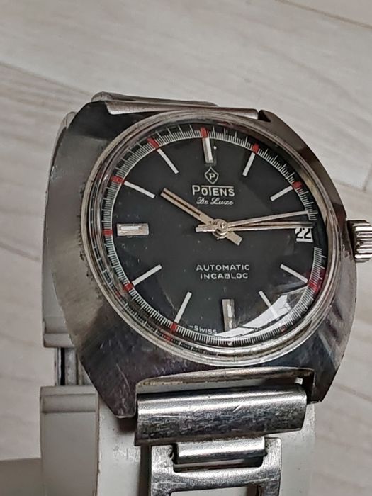 Ceas Potens De Luxe Automatic Calendar 35 mm Funcționează excelent!