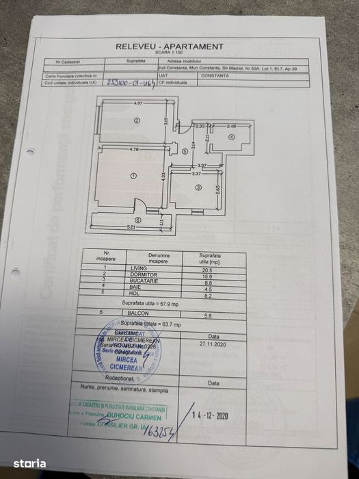 Apartament 2 camere zona Tomis Plus