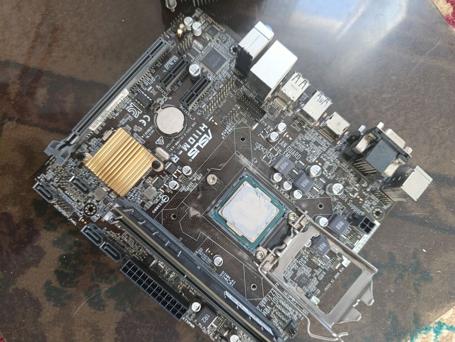комплект материнская плата h110m i3 6100 8gb