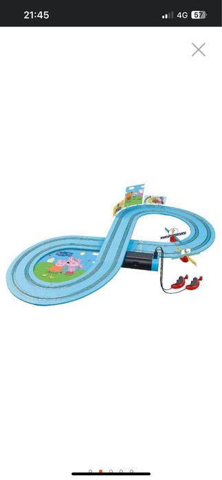 Писта с 2 коли и дистанционни Carrera Peppa  Pig