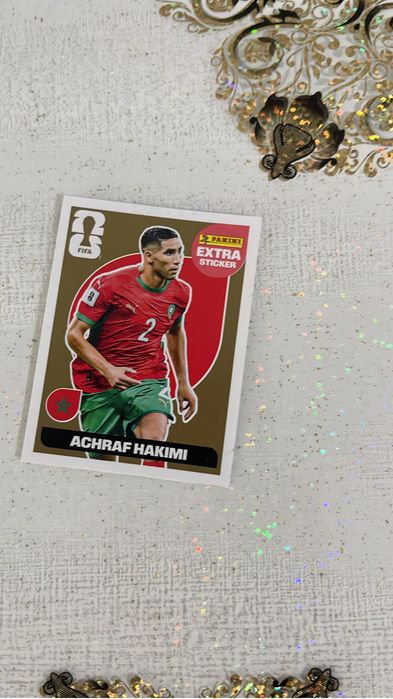 Hakimi gold cartonaș panini