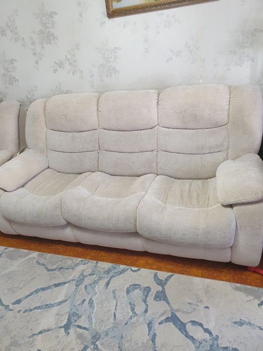 Мягкий уголок, велюр, б/у