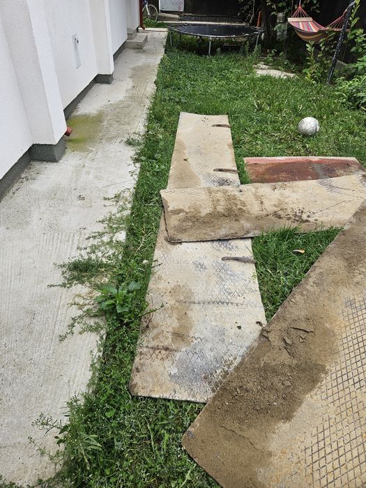 Podeț sau scări beci de acces fier 100 mm gros