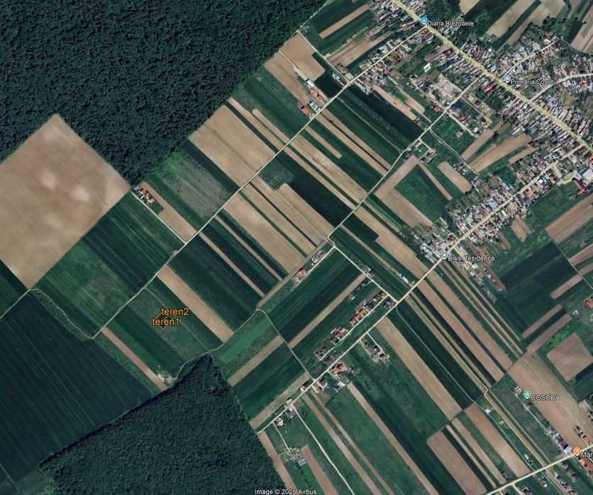 Teren Cosoba intravilan Jud. Giurgiu aproape sector 6 Bucuresti 2000m²