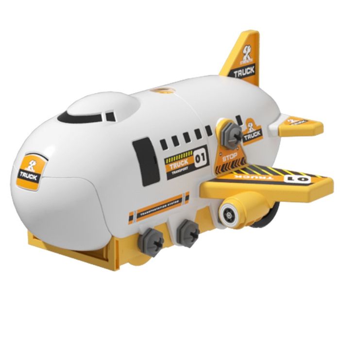 Avion de Jucarie 2 in 1 - Demontabil, Model Constructii, mini Vehicule
