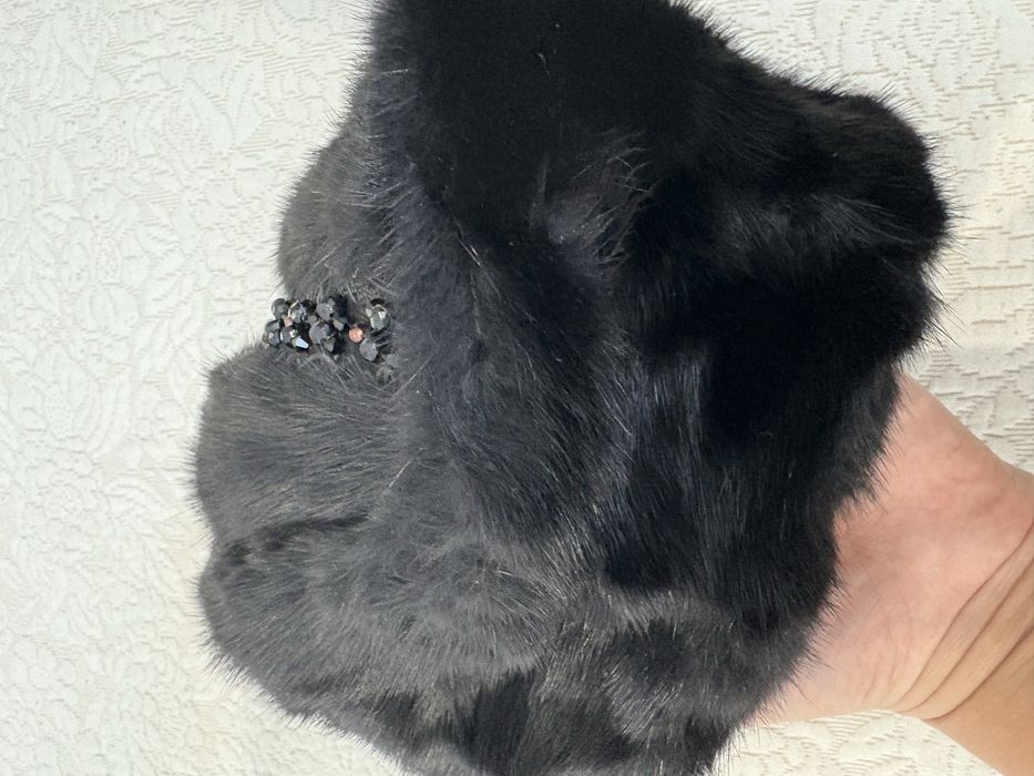 Норковая шапка пилотка ! Новый