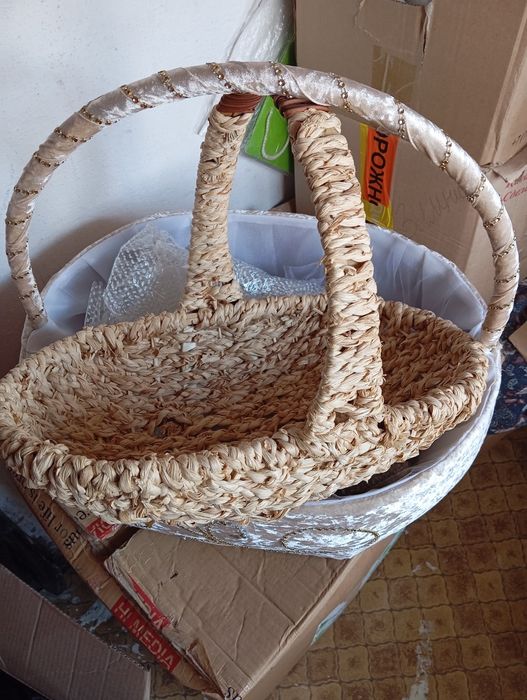 Корзина плетёная очень компактный