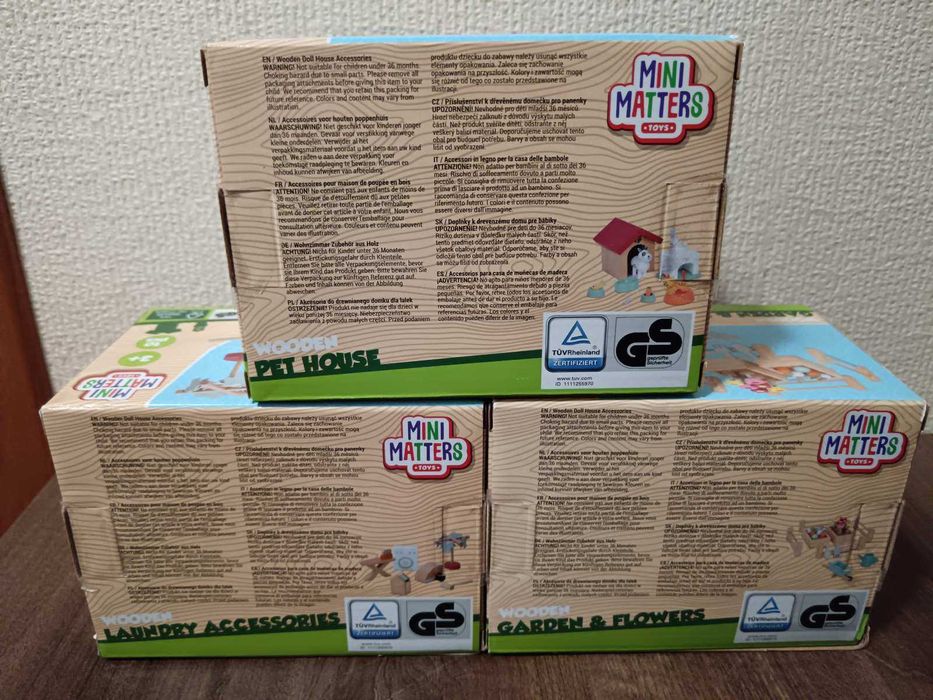 Мебели за кукли MINI MATTERS хол,градинско,Домино,Превозни средства.