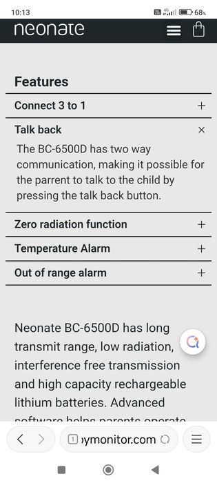 Baby monitor Neonate