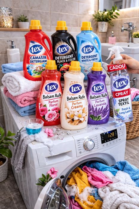 Pachet rufe 3 detergenti + 3 balsamuri CADOU spray textil