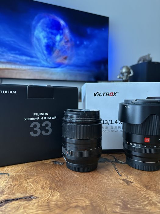 Продавам 2 обектива Fujinon 33mm f/1.4 и Viltrox 13mm f/1.4