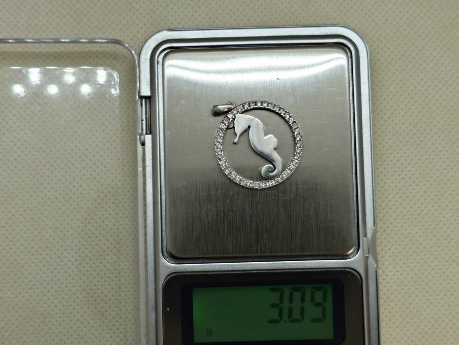 Pandantiv Argint 925 „Căluț de Mare” – Semnat SEZGIN SILVER