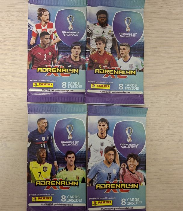 PANINI ADRENALYN XL 2022 World cup cards.