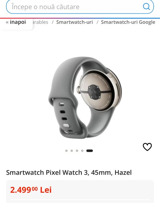 Google Pixel Watch 3, 45mm, Hazel, SIGILAT, Ocazie