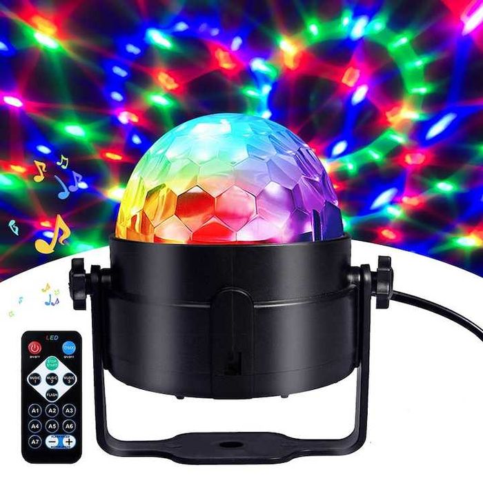Proiector DISCO Sphere LED, RGB,cu telecomanda,nou