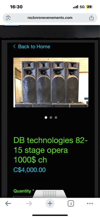 Boxe dB Stage Opera 82-15P
