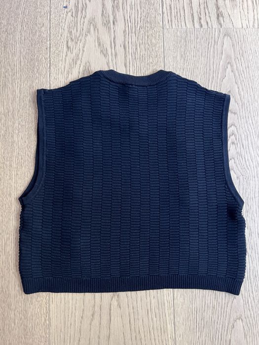 Top Zara negru, tip vesta, mărimea M