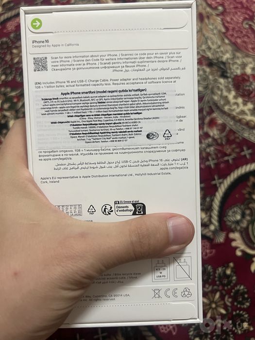 Iphone 16 black. 128 Gb