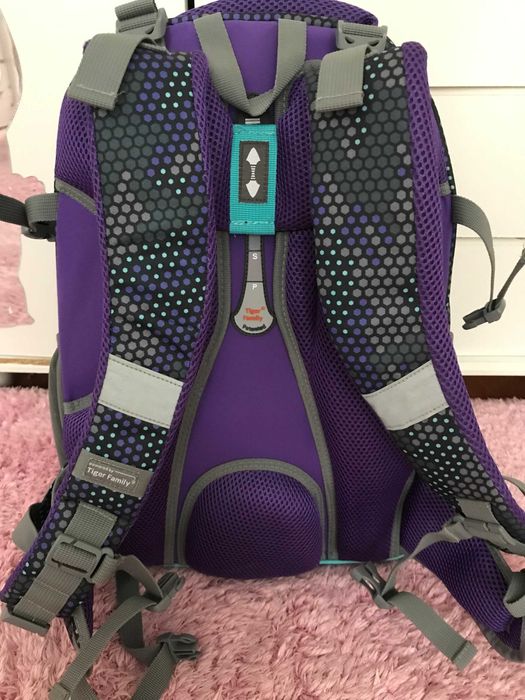 Rucsac Ergonomic Max Discovery pentru gimnaziu culoare gri mov