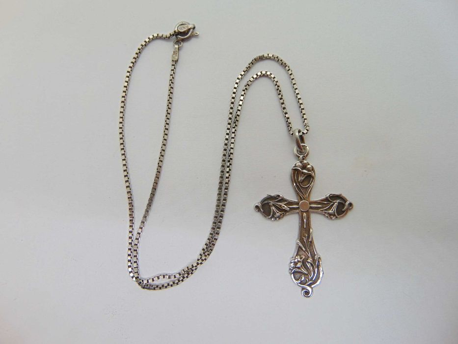 Lant si pandantiv cruce din argint