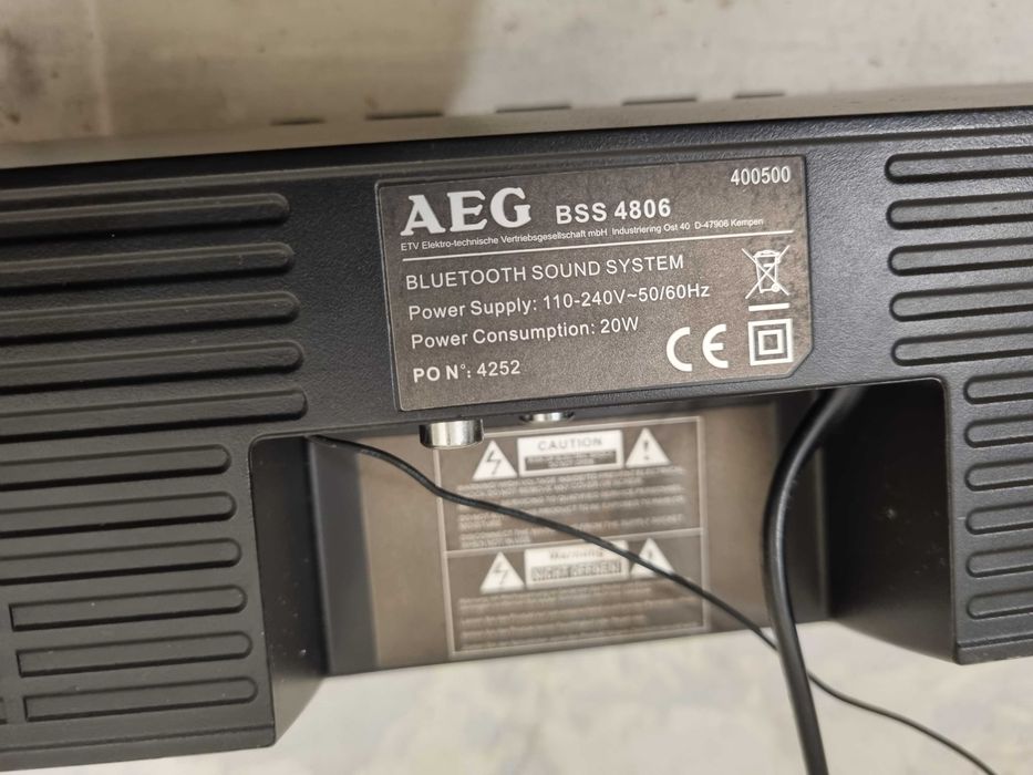 Soundbar AEG BSS4086 bluetooth