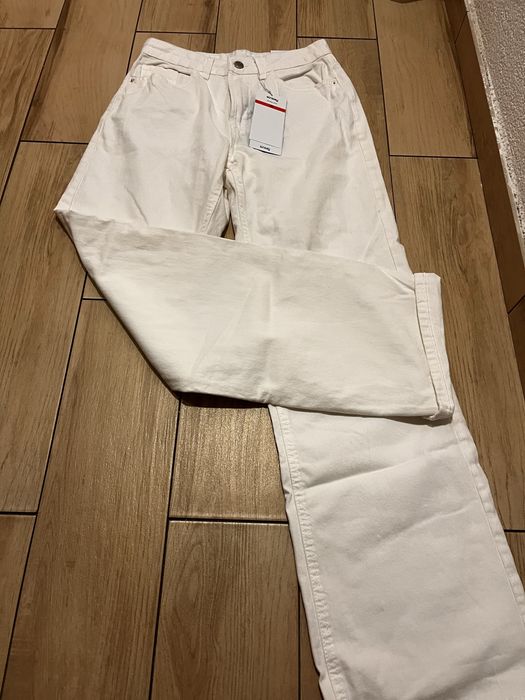 Дамски бели дънки sinsay