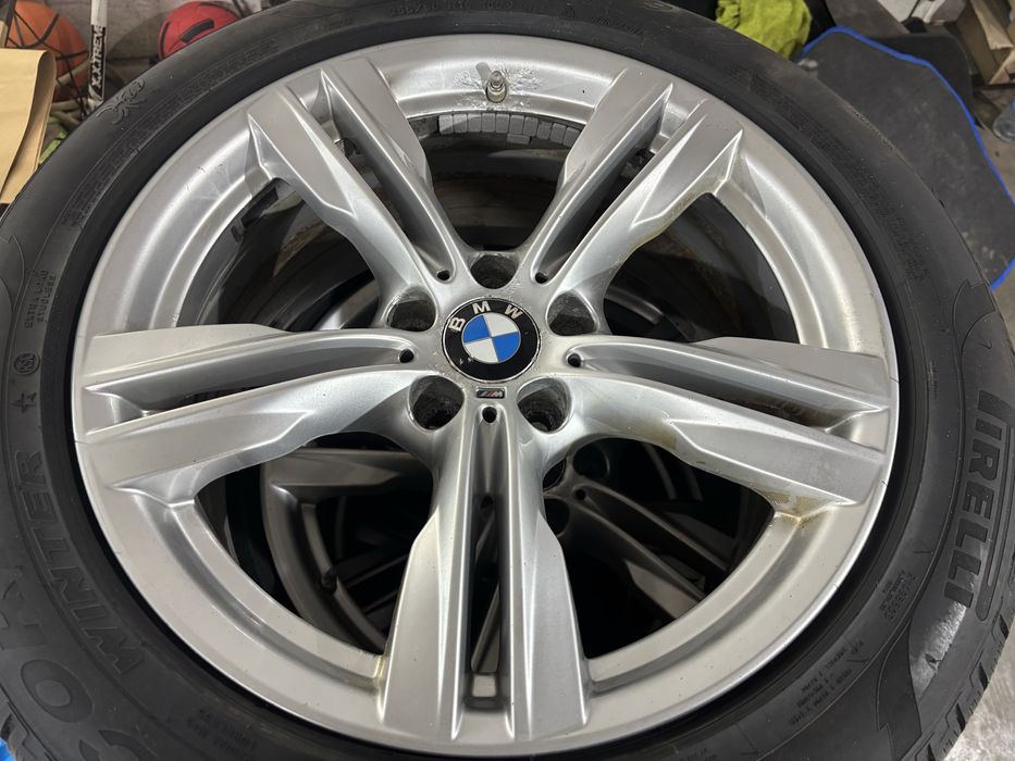 4бр оригинални 19ки Бмв Х5 Х6 2016г  с зимни гуми Пирели 255/50