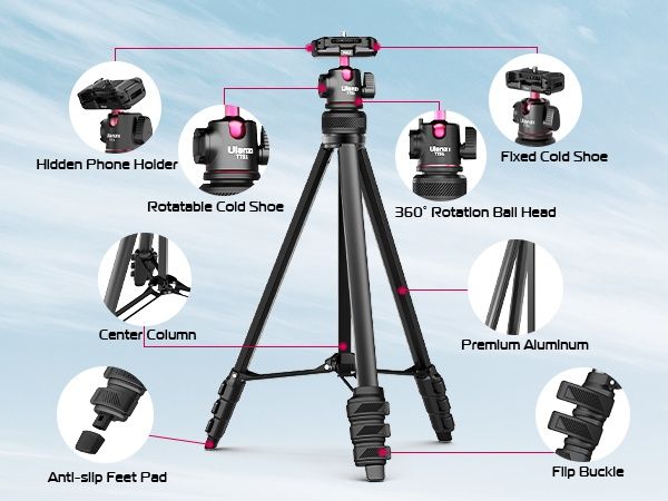 ULANZI TT51 Компактен Трипод за Мобилни Устройства и Камери