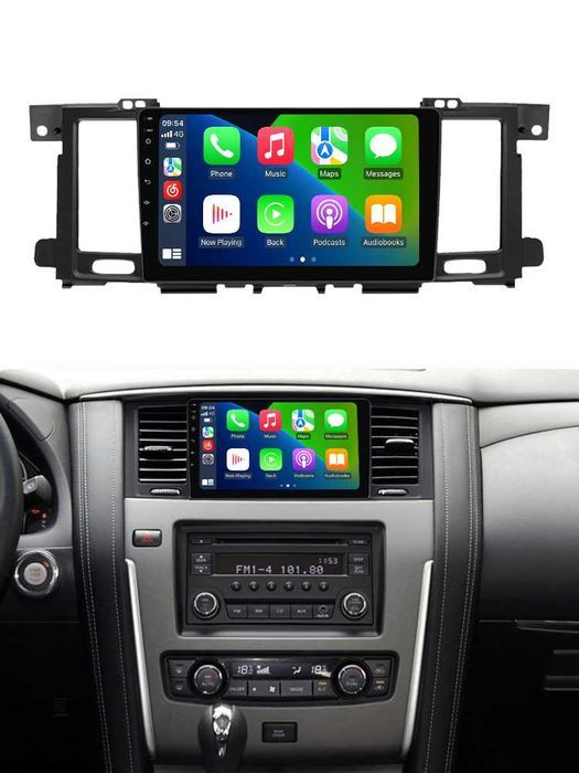 Navigatie Android 14 Nissan Patrol 2010-2020 1/8 Waze CarPlay CAMERA
