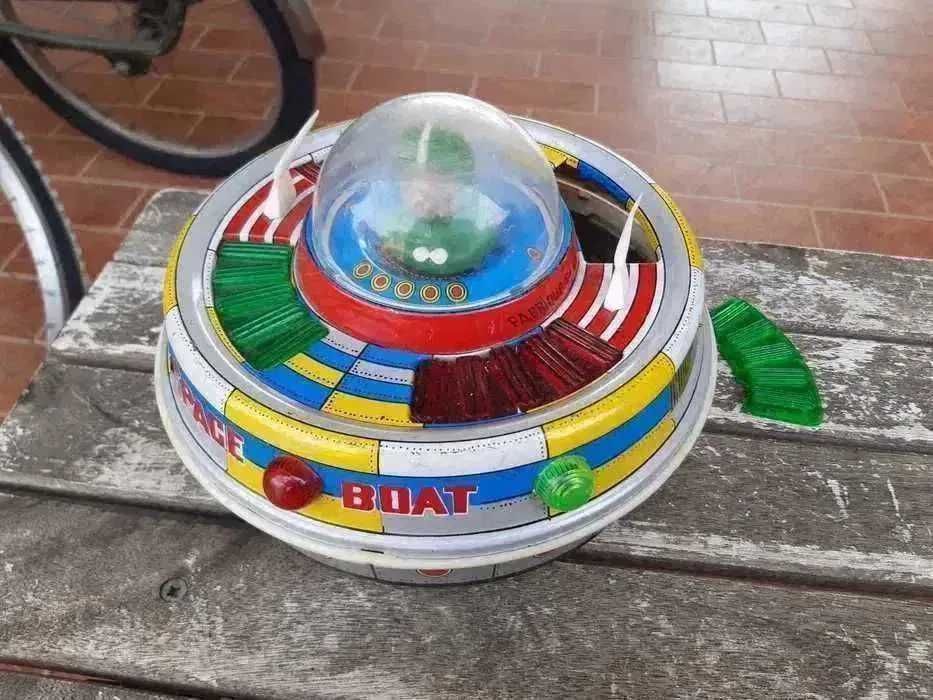 Jucarie din tabla Space- Boat anii 60
