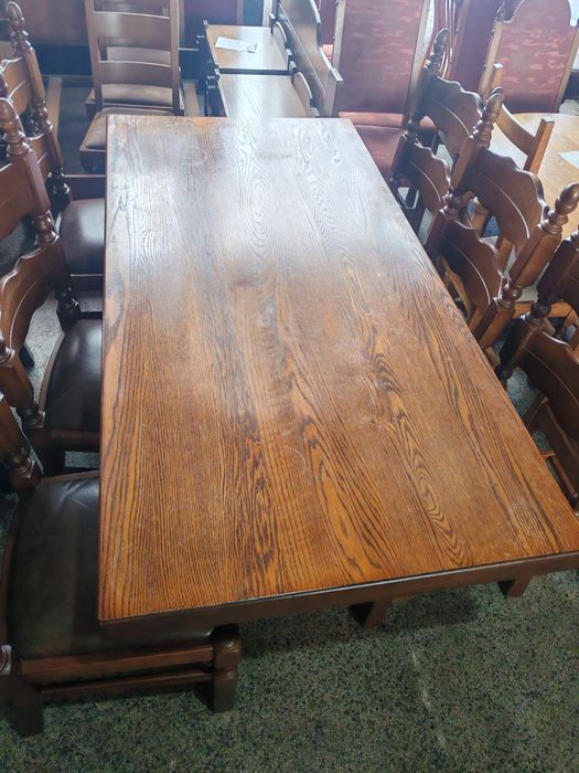 Трапезни комплекти от дъбов  масив