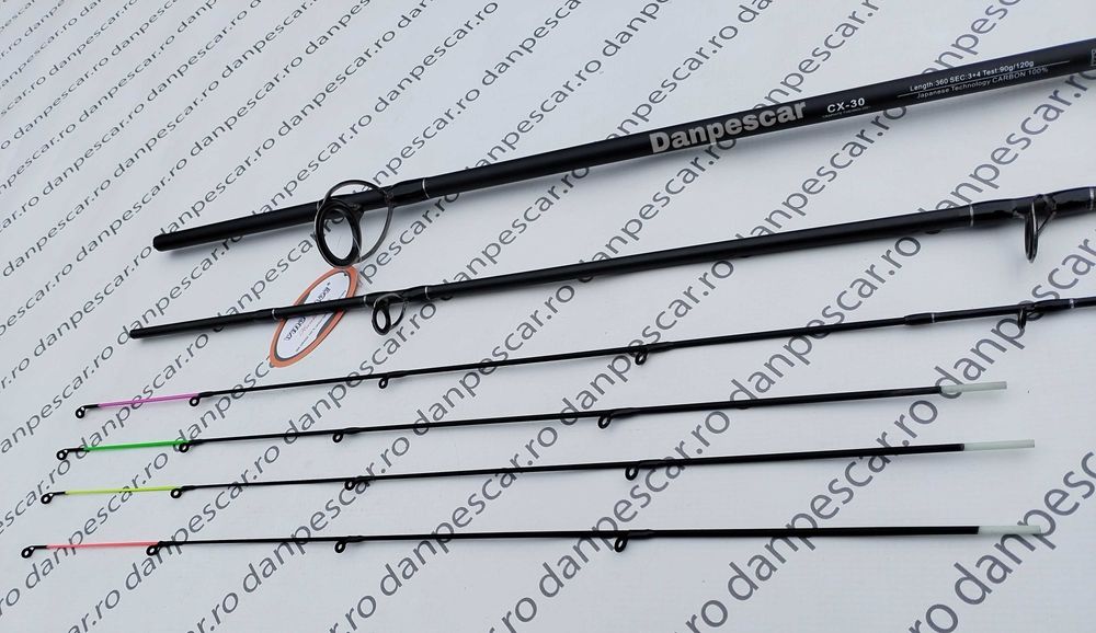 Lanseta FEEDER carbon WindBlade TFD8 SENSITIVE 3,60m 90/120gr 4VARFURI
