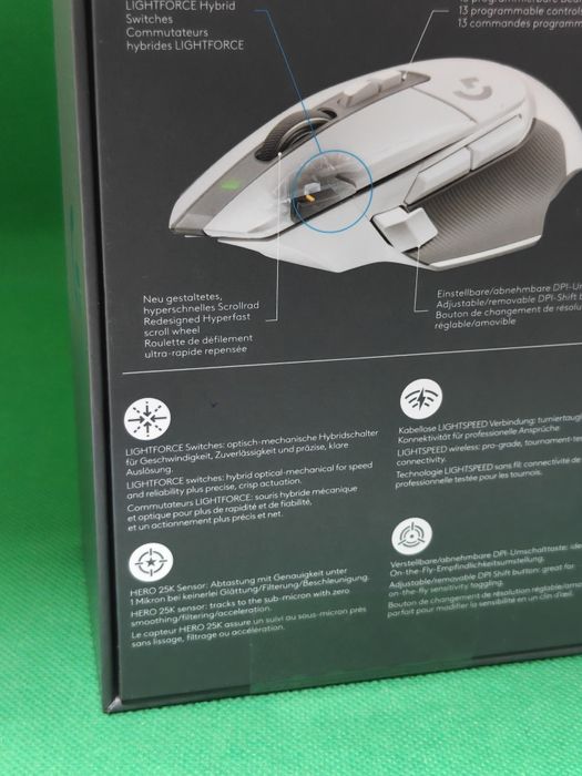 Mouse gaming Logitech G502 X cutia sigilata