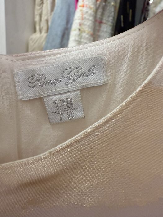 Рокля за момиче в розово и златно