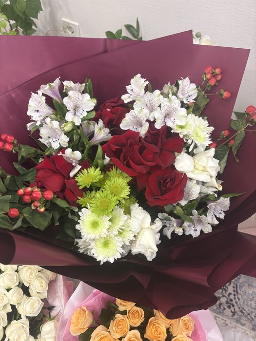 Цветы букет разные