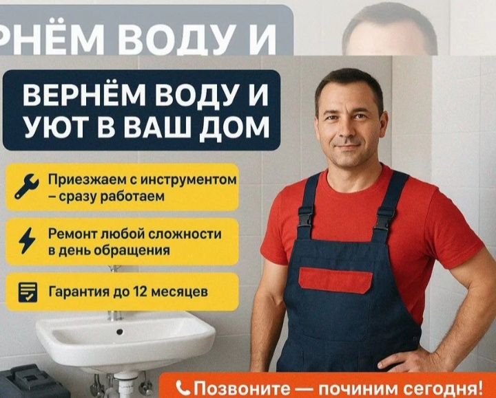 Услуги сантехника