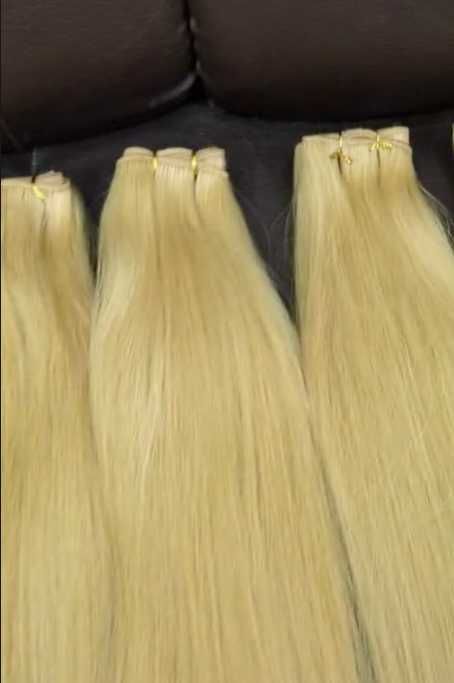 100% естествена, висококачествена, върджин коса за удължаване, индийски екстеншъни, 55/70см