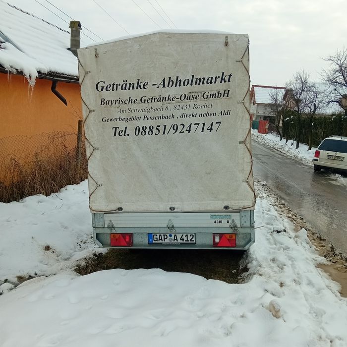 Remorca    cu prelata 2000kg