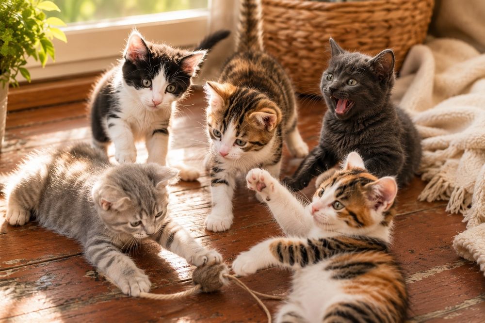 Отдам 5 котят в хорошие руки.